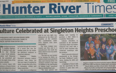 New Indigenous Shirts worn proudly at Singleton Heights Pre School