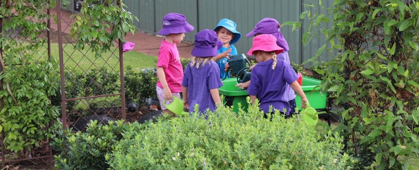 Water play as part of early childhood development.